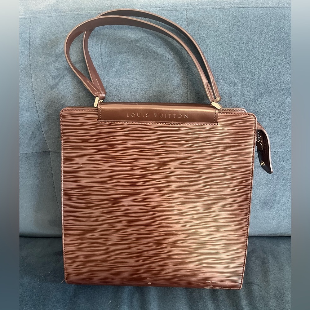 Louis Vuitton Epi Figari Mocha Leather Handbag